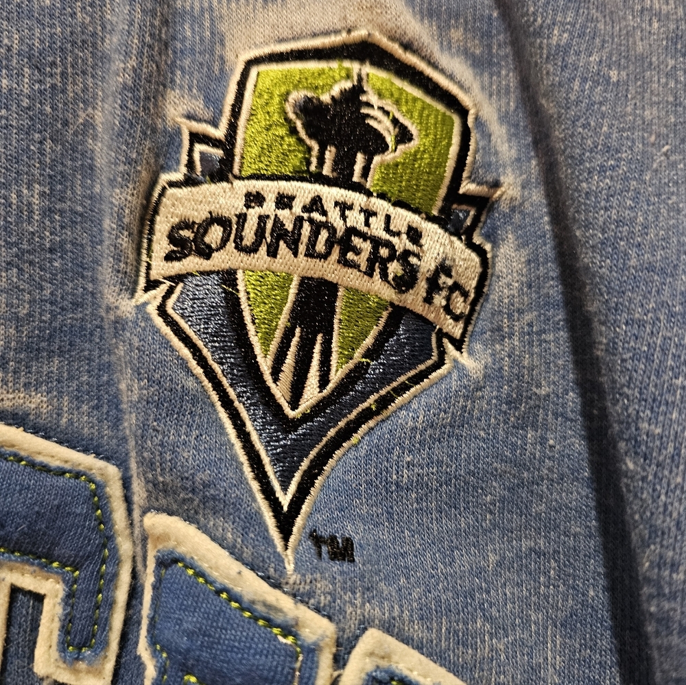 Seattle Sounders FC Blue Hoodie XL - Picture 3 of 4